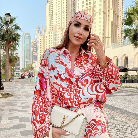 Blogger favorite Zara 3 piece shirt pants and scarf - Picture 5 of 9